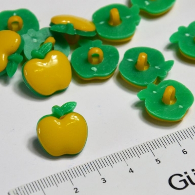 Knopf | Kinder APFEL | Gelb